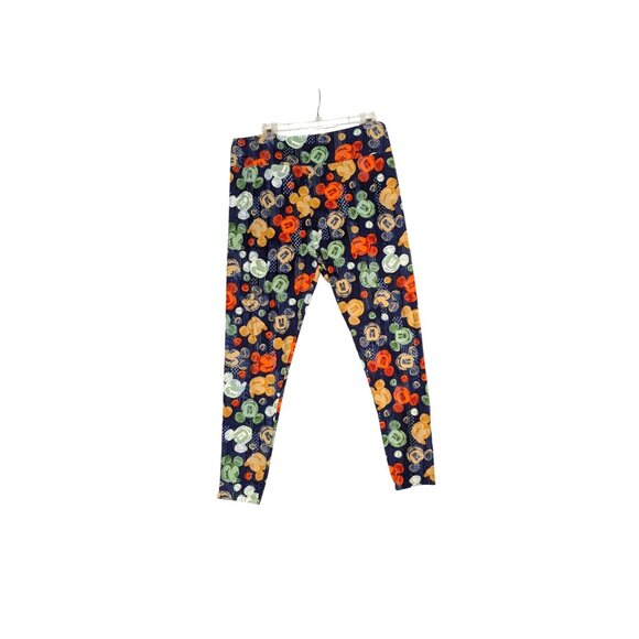 LuLaRoe TC2 Mickey Mouse Print Leggings For Adults - Picture 1 of 5